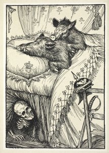 Łóżko belgijskie, ilustracja z książki "The Kaiser